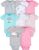 Gerber Baby Girls’ 8-pack Short Sleeve Onesies Bodysuits