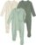 Yoofoss Rayon Made From Bamboo Baby Pajamas 3pcs Newborn Sleepers For Boy Girl Clothes, 0-3 3-6 6-9 Months Footed Pjs