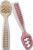 NumNum Baby Spoons Set, Baby Essentials Pre-Spoon GOOtensils for 6+ Months, First Stage Self-Feeding Spoons for Baby Led Weaning (BLW), Silicone Toddler Utensils, BPA-Free, 2 Pack Beige/Mauve