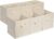 Amazon Basics Collapsible Fabric Storage Cube Bins Organizer with Handles for Organization and Organizing Solution, 13″x13″x13″, Beige, 6-Pack