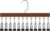 2026 Closet Organizer with 12 Clips, Space Saving Hanging Closet Storage for Hats, Scarves, Socks, Jeans, Skirts & Pants, Multi-Purpose Clothes Hanger with Clips (2 PCS, Vintage)