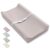 Blissful Diary Vegan Leather Baby Changing Pad with Waterproof & Wipe-Clean PU Cover, Standard Size Cozy Diaper Changing Pad for Dresser and Table, Taupe