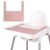 High Chair Placemat, Durable High Chair Placemat Silicone, Clean and Hygienic, Suitable for IKEA Antilop Highchai, for Toddlers and Babies (Pink)