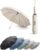 Windproof Travel Umbrella for Rain, Withstand 85MPH Winds, 52 Inch Reverse Folding Umbrella, Inverted Design Keeps Wet Surface Inside, Auto-Close, for Travel, Women, Men, Fits Backpack & Cars