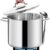 HOMICHEF 16 Quart LARGE Stock Pot with Glass Lid – NICKEL FREE Stainless Steel Healthy Cookware Stockpots with Lids 16 Quart – Mirror Polished Induction Cooking Pot