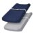 PHF Baby Changing Pad Covers for Boys Girls, 2 Pack Ultra Soft Breathable Microfiber Changing Pad Table Sheets for Most Baby Changing Pads, Light Grey & Navy