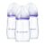 Lansinoh Anti-Colic Baby Bottles, BPA-Free Plastic, 8 Ounces, 3 Count, Medium Flow Nipples (Size M), Breastfeeding Bottle with NaturalWave Design, Baby Essentials