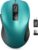 Trueque Wireless Mouse for Laptop, 2.4GHz Ergonomic Computer Mouse with Back & Forward Buttons, 3 Adjustable DPI Levels, 6 Buttons, Optical USB Cordless Mice for Windows PC, M01(Teal)
