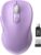 Trueque Wireless Mouse for Laptop, 2.4GHz Ergonomic Computer Mouse with Back & Forward Buttons, 3 Adjustable DPI Levels, 6 Buttons, Optical USB Cordless Mice for Windows PC, M01 (Lavender)