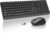 BKA BYA Wireless Keyboard and Mouse Combo,Full Size Quiet Bluetooth Keyboard and Mouse, 2.4GHz USB Receiver, Cordless Silent Keyboard and Mouse for PC, Windows, MAC, Laptop, Black