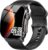 Smart Watch, 2.01″ AMOLED Curved Touchscreen Fitness Watch for Women, IP68 Waterproof, 24/7 Heart Rate/Sleep Monitor, Fitness Tracker with Pedometer, 120+ Sports Modes,Smartwatch for Android iOS Black