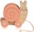 Pearhead Montessori Snail Pull Toy, Pull Along Wooden Toy, Early Development Push and Pull String Toy, Motor Skill Toy for Toddlers Ages 1+ Year