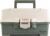 Plano Two-Tray Tackle Box, Green/Tan, Rust-Proof Brass Latch, Top-Access Tray with Deep Storage, Made in the USA, Portable Fishing Gear Storage Organizer