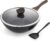 Kordisen Nonstick Wok with Lid, 12 Inch Woks & Stir-fry Pans, Granite Stone Coating for Cooking, Induction Cookware, Compatible with All Stovetops, PFOA Free