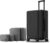 LEVEL8 Elegance Carry-on Suitcase, 20 Inch Carry on Luggage, Hardside Large Suitcases with Wheels, Tavel Bag with Tsa Lock, Black
