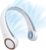 CIVPOWER Neck Fan: Portable Personal Neck Cooling Rechargeable Bladeless Fan – Hands Free 3 Speed 4000 mAh Battery USB Operated Wearable Headphone Design – Gift for Men Women Outdoor (White)