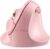 Wireless Ergonomic Mouse, Bluetooth and 2.4GHz USB-A Wireless Vertical Mouse, 800/1200/1600 Adjustable DPI, Quiet Clicks,6 Buttons, Compatible for Laptop/MacBook/PC/Desktop-Pink