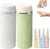 4 in 1 Travel Dispenser Bottle,Leak Proof Refillable Bottles Store Shampoo, Lotion and More,Transparent with Scale, Easy Squeeze Use, Lightweight & Portable Perfect for Travel,Gym,Camping (MIX-2Pcs)