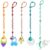 LittleHugs Toy Straps for Baby, 5pcs Adjustable Toy Holder for Stroller Accessories, Silicone Tether Pacifier Clip, No Throw Travel Essential Leash for High Chair, Car Seat (5-Pack)