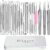 22 Pcs Pimple Popper Tool Kit 410 Stainless Steel Blackhead Remover Tools, Pimple Extractor Tool Kit for Blackheads, Blemish, Comdone, Acne, Zit, and Whiteheads for Face & Nose