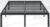 NEW JETO Metal Bed Frame,Queen Size Bed Frame with Storage Space,Heavy Duty Sturdy Mattress Foundation,Easy Assembly,No Box Spring Needed, Black,14 Inch,Queen