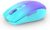 RAPIQUE Bluetooth Wireless Mouse, Rechargeable Slient Multi-Device Computer Mice (Tri-Mode: BT1/2+2.4Ghz) with USB Receiver, Ergonomic Cordless Mouse for Laptop/MacBook/PC/iPad(Mint Green to Purple)