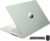 HP 14-inch Ultra Light Laptop W/1 Year Office 365&AI-Copilot, Intel Processor N150, 16GB RAM, 416GB Storage (128GB UFS + 288GB Docking Set), HD Camera, Long Battery Life, Wi-Fi 6, Win 11s, Green