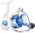 KastKing Centron & Centron Lite Spinning Reels, Size 500 is Perfect for Ice Fishing, Up to 17.5 Max Drag, 5.2:1 Gear Ratio, Ultra Smooth Powerful, CNC Aluminum Spool, 9+1 BB Light Weight