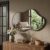 Irregular Wall Mirror 24×40 Inch Wall Mirrors Decorative Black Modern Asymmetrical Abstract Mirror for Bathroom Bedroom Living Room Entryway Hallway