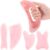 Treela 5 Pcs Gua Sha Facial Tools Set and 1 Pcs Body Gua Sha Massage Tool with Handle for Face Back Neck Leg Body Scraping Massage Board Guasha Comb(Jade, Resin,Pink)