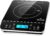 Duxtop Portable Induction Cooktop, Countertop Burner Induction Hot Plate with LCD Sensor Touch 1800 Watts, Silver 9600LS BT-200DZ