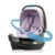 Evenflo Revolve180 LiteMax NXT Rotating Rear-Facing Lightweight Preemie and Infant Car Seat 3-30lbs. with SensorySoothe. Easy Install with Base (Agate Purple)