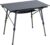 Portal Outdoor Folding Portable Picnic Camping Table with Adjustable Height Aluminum Roll Up Table Top Mesh Layer, Dark Gray