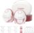 Momcozy Breast Pump Hands Free Mobile Style | M6, Wearable Breastfeeding Electric Breast Pump Ideal Rhythm More Milk, DoubleFit Flange More Fit & Discreet with 3 Modes 9 Levels, 24mm – 2 Pack Cozy Red