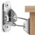Ougourim Furniture Anchors (10 Packs) Anti Tip Furniture Anchors for Baby Proofing, Furniture Wall Anchor Earthquake Straps for Furniture Dresser Wall Safety Anchor Furniture Fasteners to Wall, Silver