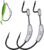 Weighted Hooks 15/20 Pcs Bass Fishing Swimbait Hook Weedless EWG Worm Hooks Hook Keeper Design Texas Rig Carolina Rig 1/8 1/4 3/16 1/4 OZ