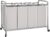 STORAGE MANIAC Laundry Sorter 4 Section, 47.5 Gal (180 L) Laundry Hamper with Wheels, Clothes Divider Basket Sorter, Separator Hamper Cart with Removable Bags, Gray