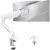Single Monitor Mount for 32 27 24 22 inch Screen, Monitor Arm Holds 4.4-22 lbs, Monitor Desk Mount, Gaming & Home Office Use, VESA 75x75mm & 100x100mm, Freelift Pro White