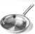 COOKER KING 12 Inch Stainless Steel Frying Pan, Large Skillet, Induction Pan, Rivetless & Non-Toxic, Fast & Even Heating, Oven & Dishwasher Safe, Metal Utensil Safe, Perfect for Cooking for Family