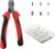 Booms Fishing CP2 Fishing Crimping Tool for Single-Barrel Sleeves, with 300pcs Sleeves
