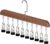 Hanging Closet Organizer with 10 Clips, Space Saving Closet Storage for Hats, Scarves, Socks, Jeans, Skirts & Pants, Multi-Purpose Clothes Hanger with Clips (2 PCS, Vintage)