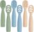 Eascrozn Baby Spoons Self Feeding 6+ Months Set, 6 Pack First Stage Baby Led Weaning Supplies, BPA Free, Toddler Utensils for Soft Tip Silicone Feeding Spoon, Boil and Dishwasher Safe