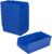 Akro-Mils 30130 Plastic Shelf Bins, Heavy Duty Storage Bins for Garage, Closet, and Drawer Organization, 12″ x 6-1/2″ x 4″, Blue, 12-Pack | Closet, and Drawer Organization, 12″ x 6-1/2″ x 4″, Blue, 12-Pack