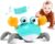 Crawling Crab Baby Toys 6–12 Months, Tummy Time Toys for Babies with Music and Lights, Interactive Infant toy for Crawling, Walking and Early Development, 1st Birthday Gift for Toddlers 1–3