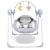 Baby Swings for Infants, Portable Baby Swing with 5-Speed, with Music and Timing for 0-9 Months 6-20 lbs