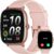HUAKUA Smart Watches for Women with GPS Built-in, Answer/Make Calls, 1.95″ Smartwatch for iPhone/Android Phones, Fitness Watch with Heart Rate/Sleep Monitor 100+ Sports Modes IP68 Waterproof (Pink)