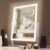 HIEEY Lighted Makeup Mirror, 17.3″ x 13″ Hollywood Vanity Mirror with Lights, Three Color Lighting Modes, and 5X Magnification Mirror, Smart Touch Control, 360°Rotation (White,Gift Box)