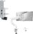 Single Monitor Mount for Max 32 inch Screen and Desk C-Clamp Extension for Max 6 inch Thick Desktops