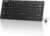 TECKNET 2.4G Wireless Keyboard – Mini Compact Keyboard with Media Hotkeys, 12-Month Battery Life, Compatible with PC, Desktop, Laptop, Smart TV – Black