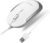 Macally Silent Wired Mouse – Slim & Compact USB Mouse for Apple Mac or Windows PC Laptop/Desktop – Designed with Optical Sensor & DPI Switch – Simple & Comfortable Wired Computer Mouse (White)
